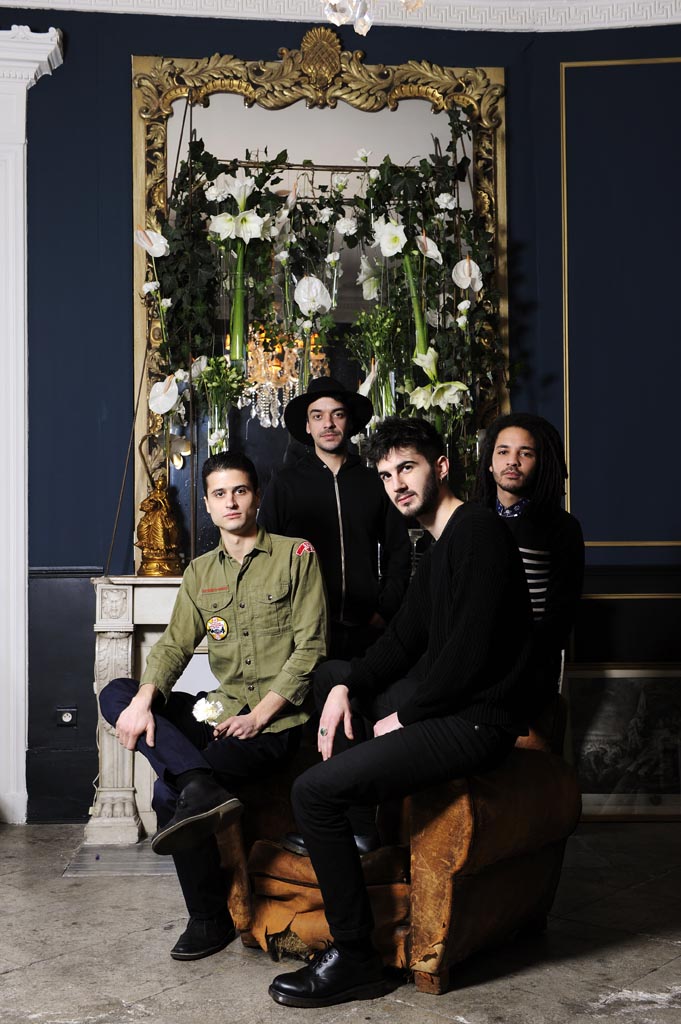 French band BB Brunes exclusive Close up